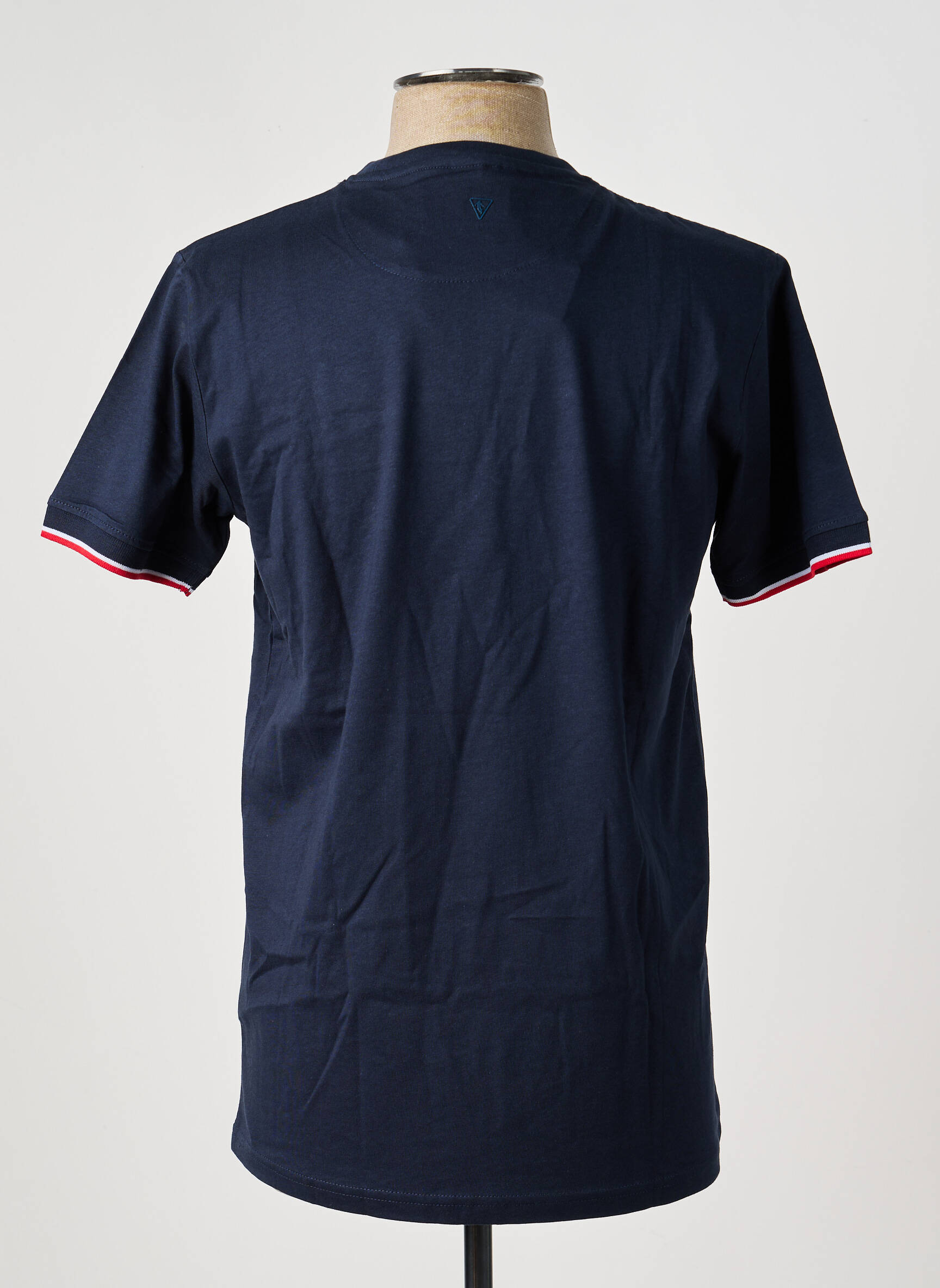 T-shirt coupe cintrée manches courtes bleu CAMBERABERO homme