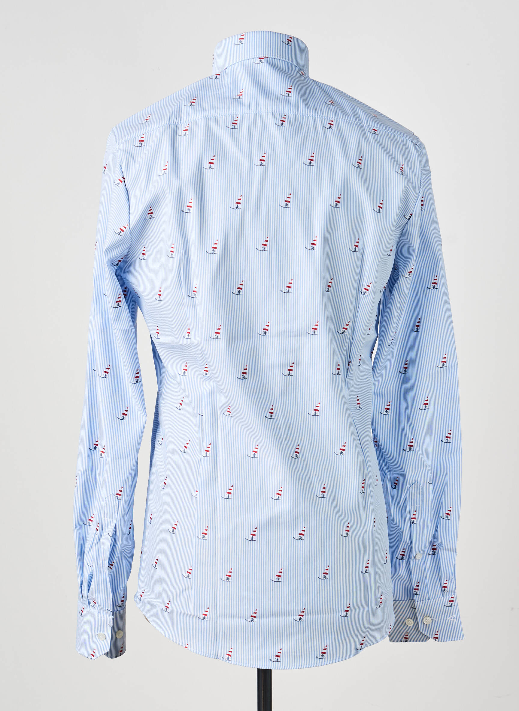 Chemise manches longues coupe cintrée bleu MARVELIS homme