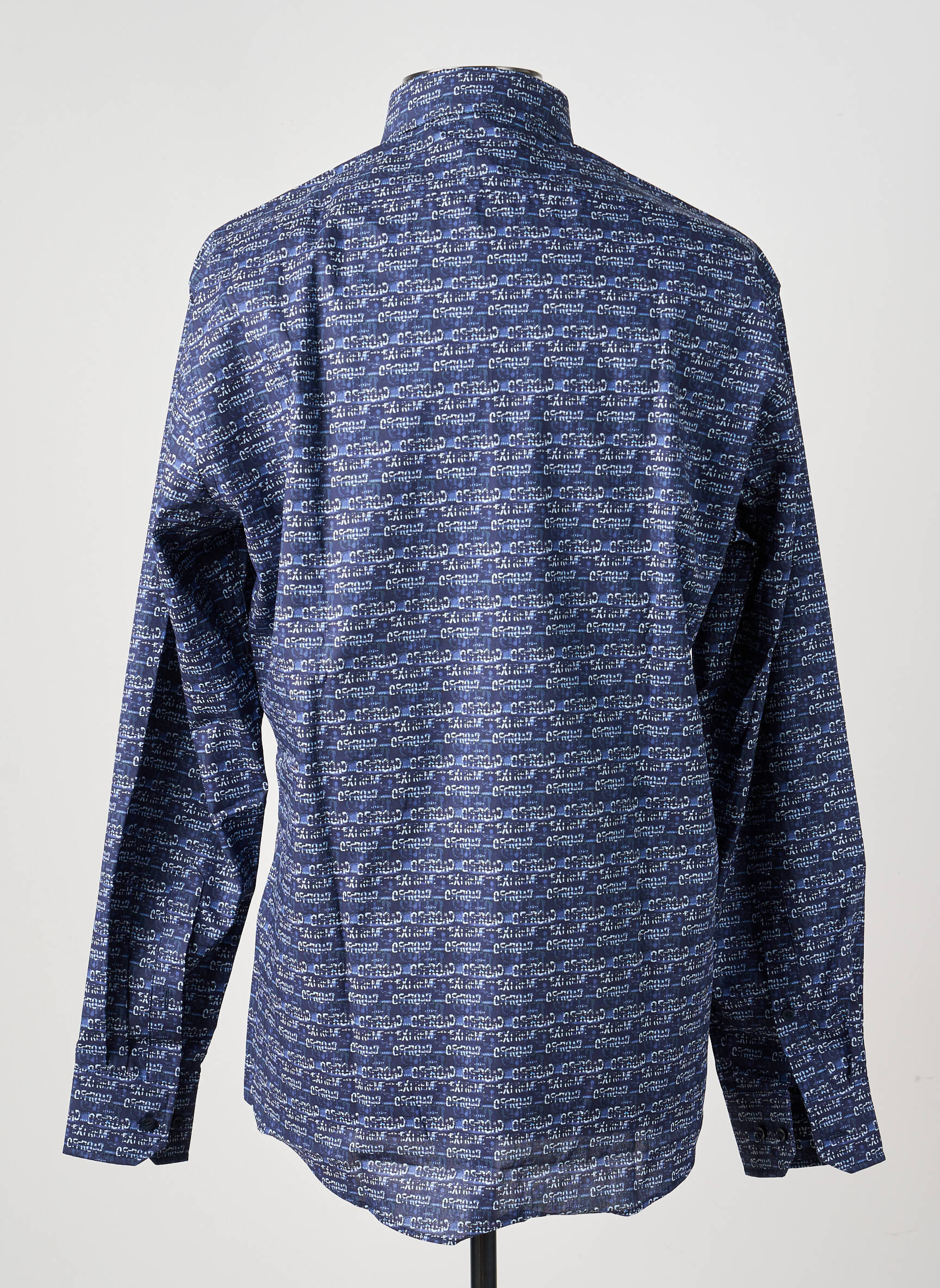 Chemise manches longues poches bleu MARVELIS homme