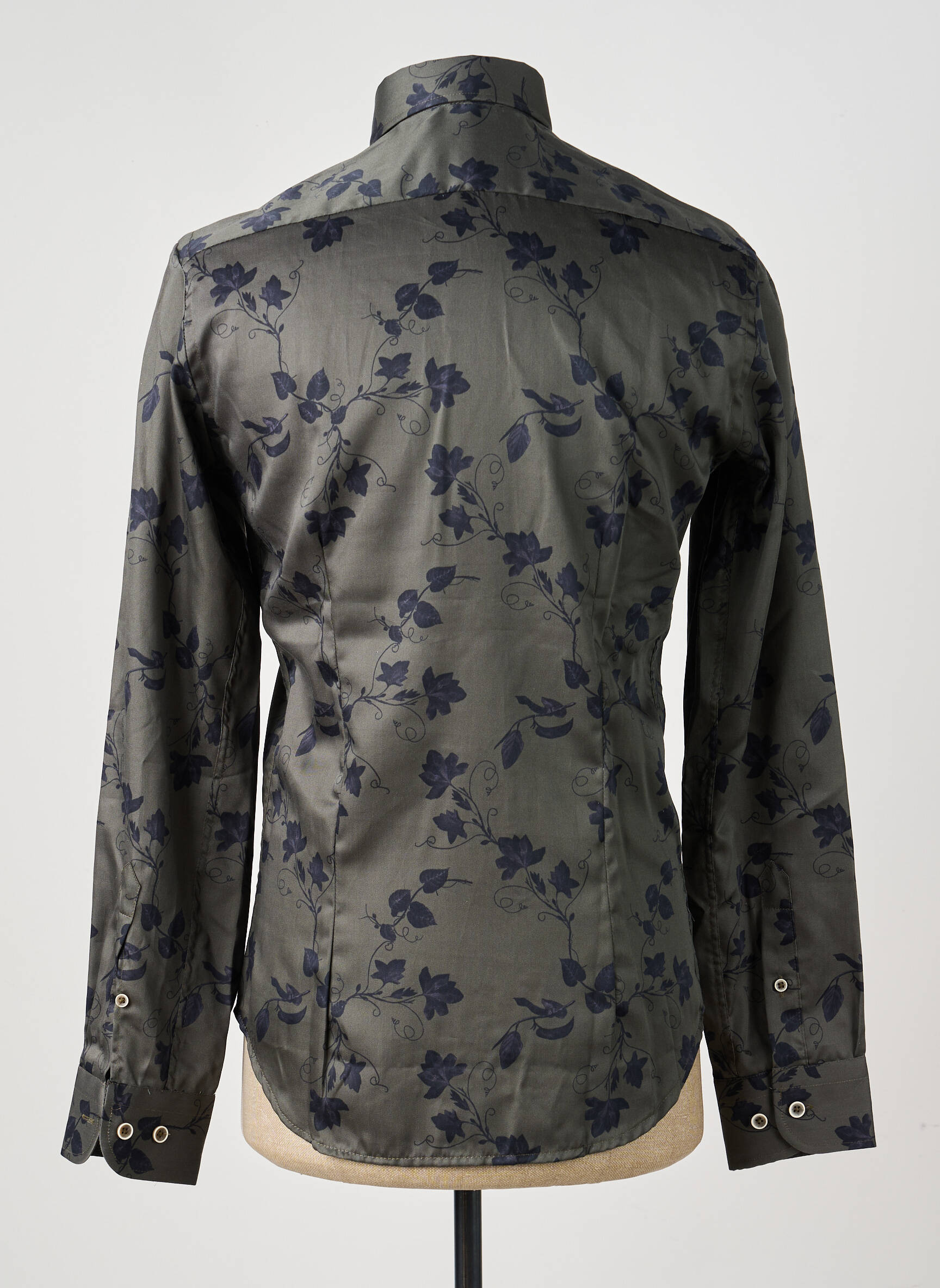 Chemise manches longues coupe cintrée vert DARIO BELTRAN homme
