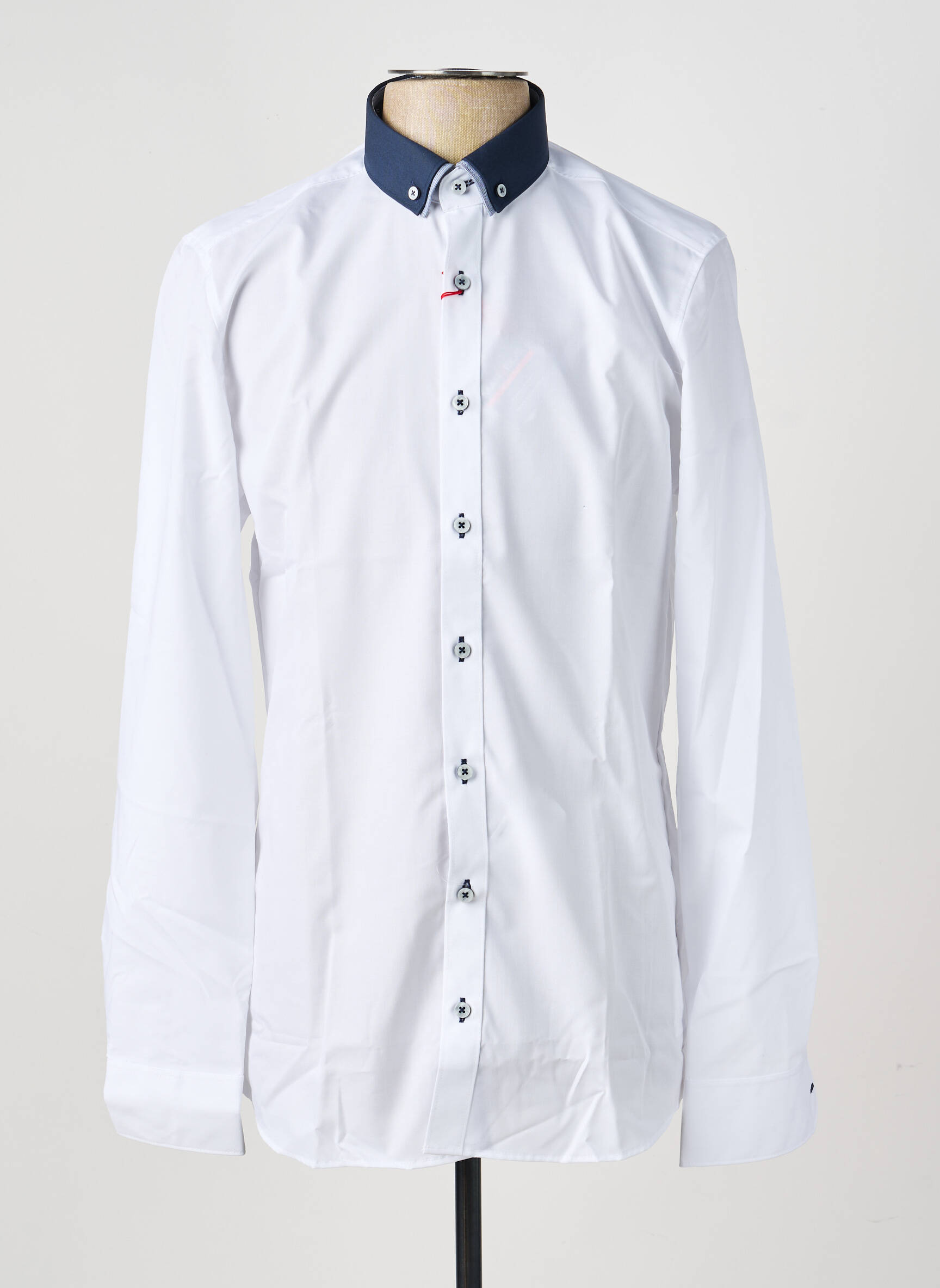 Chemise manches longues coupe cintrée blanc MARVELIS homme