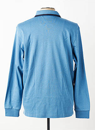 Polo manches longues manches longues bleu STIL PARK homme