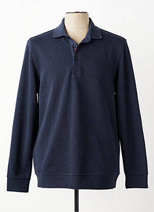 Sweat-shirt broderie manches longues bleu STIL PARK homme