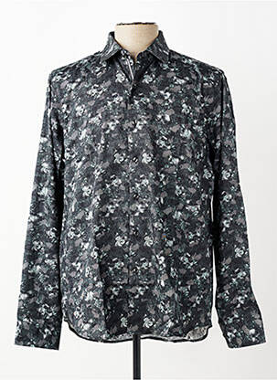 Chemise manches longues imprimé fantaisie gris DARIO BELTRAN homme