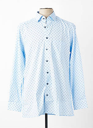 Chemise manches longues poches bleu MARVELIS homme