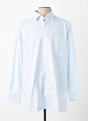 Chemise manches longues poches bleu MARVELIS homme