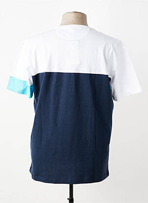 T-shirt broderie manches courtes bleu CAMBERABERO homme