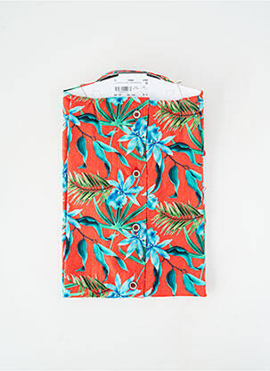Chemise manches courtes poches rouge DARIO BELTRAN homme
