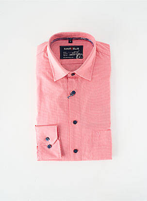 Chemise manches longues imprimé fantaisie rouge MARVELIS homme