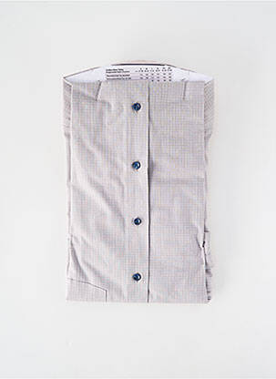Chemise manches longues poches gris MARVELIS homme
