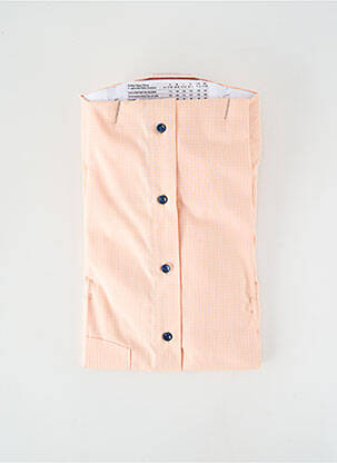 Chemise manches longues poches orange MARVELIS homme