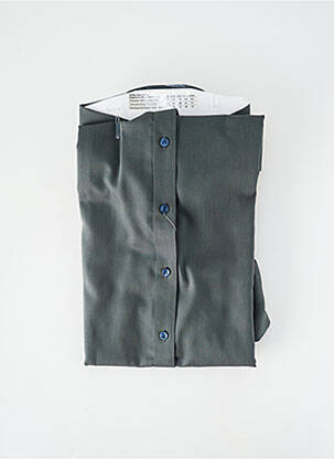 Chemise manches longues coupe droite vert MARVELIS homme
