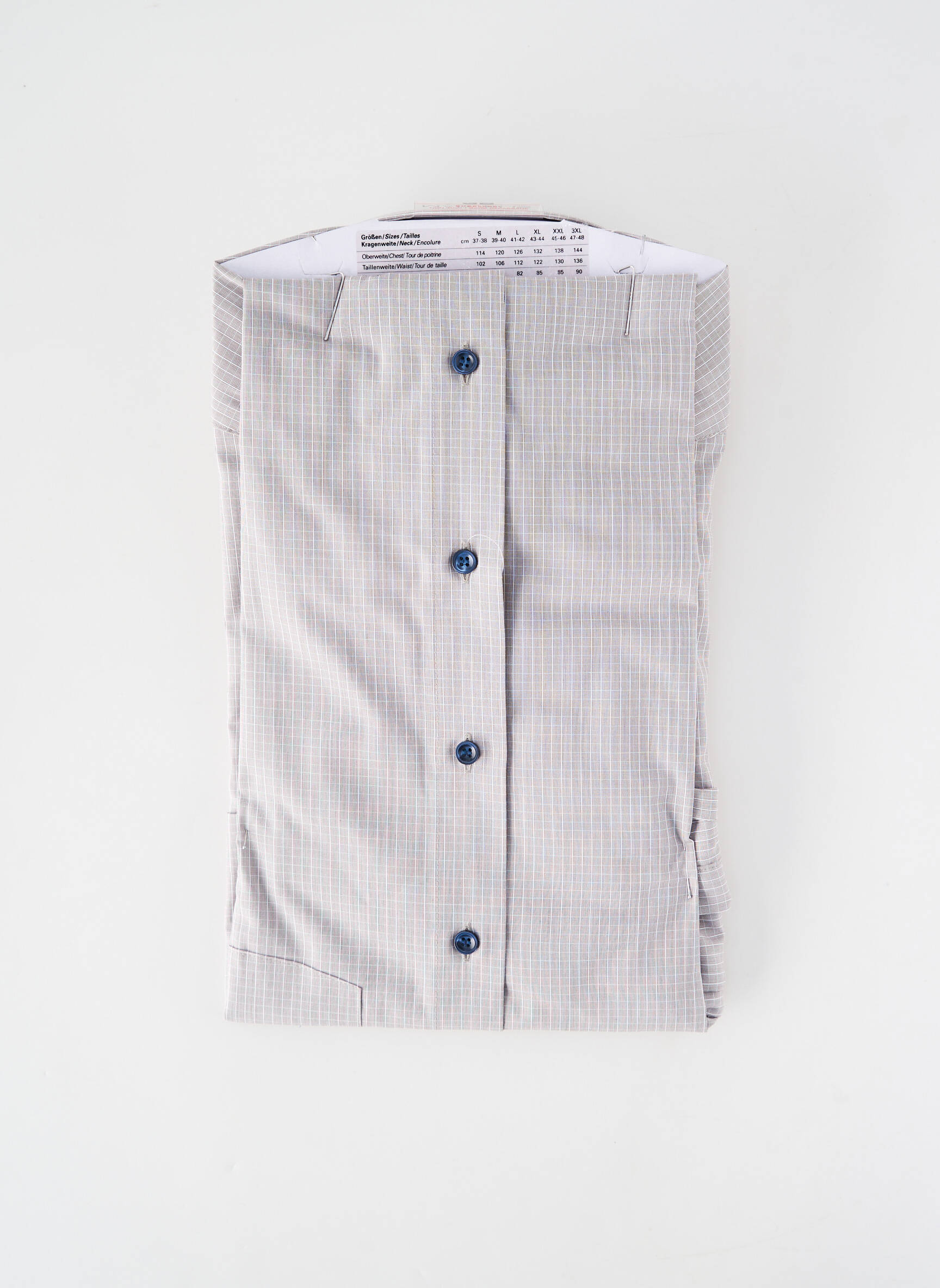 Chemise manches longues poches gris MARVELIS homme