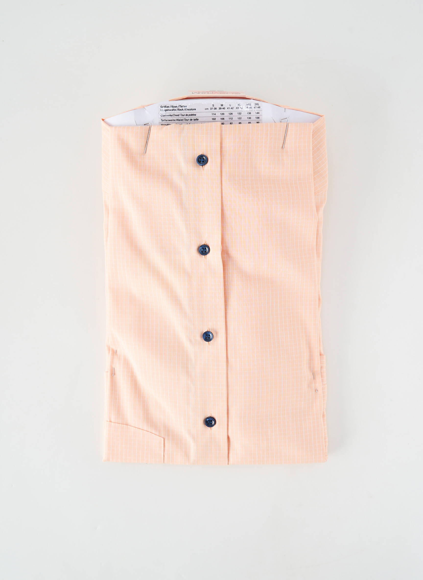 Chemise manches longues poches orange MARVELIS homme