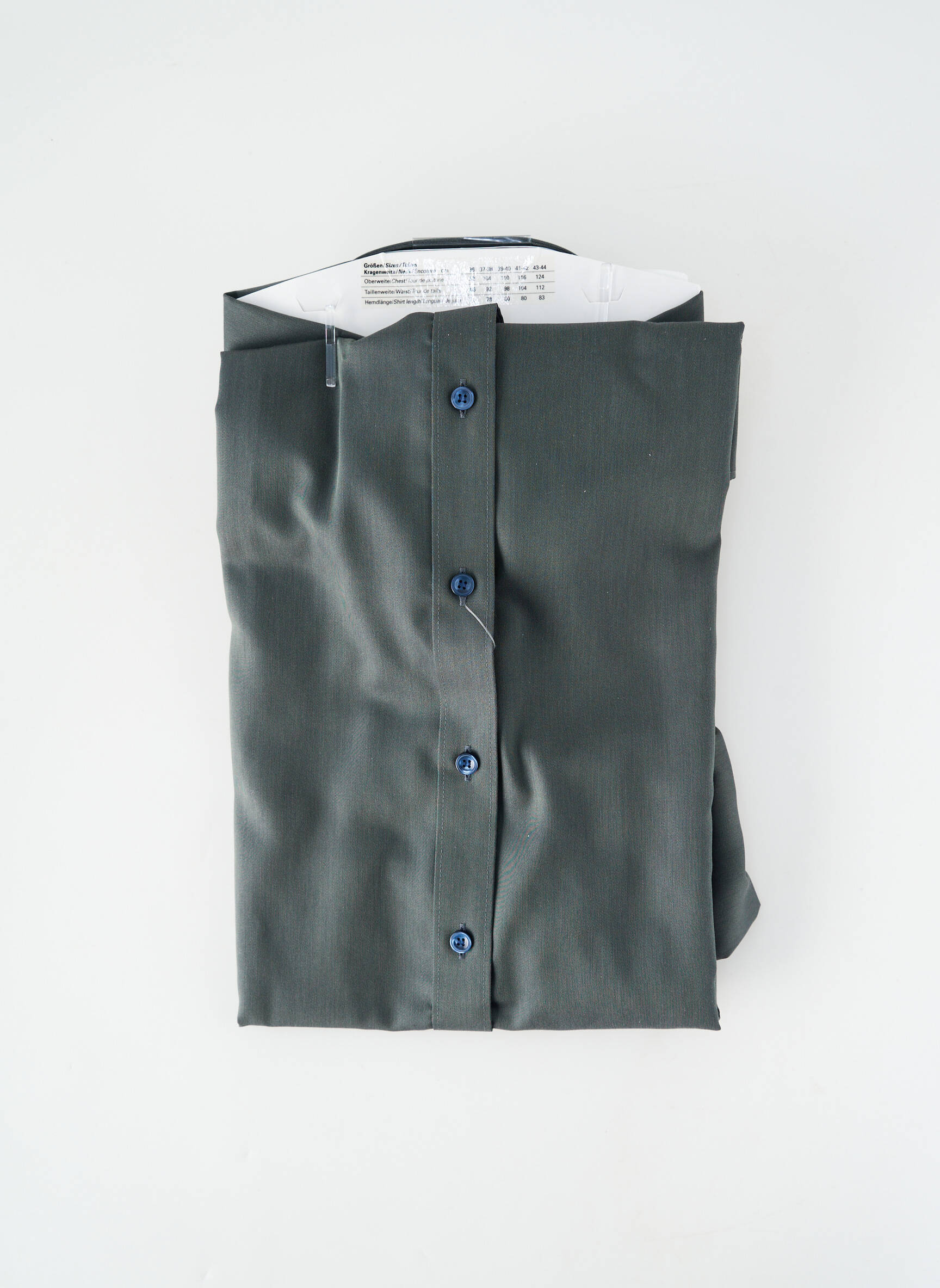 Chemise manches longues coupe droite vert MARVELIS homme