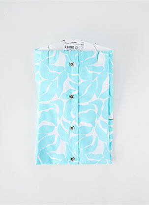 Chemise manches courtes imprimé fantaisie bleu DARIO BELTRAN homme