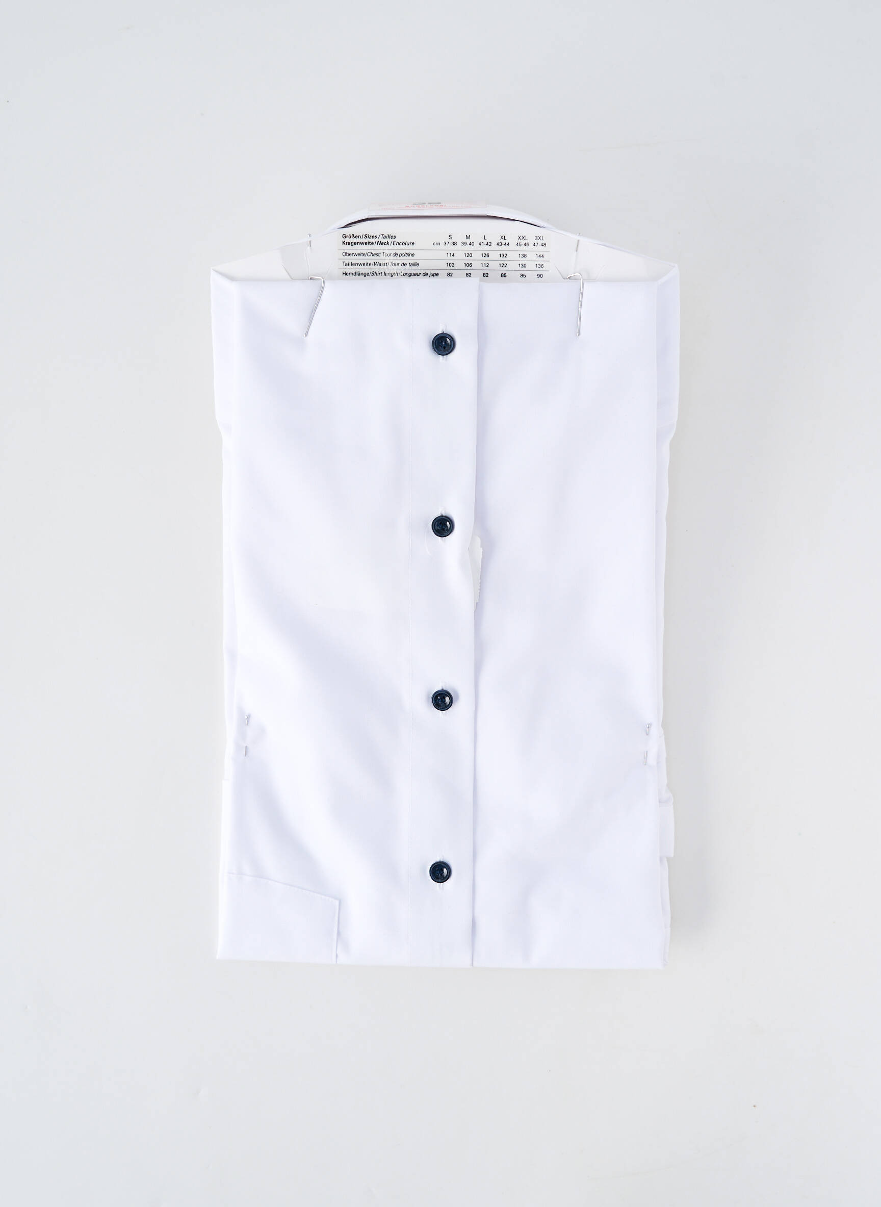 Chemise manches longues coupe droite blanc MARVELIS homme