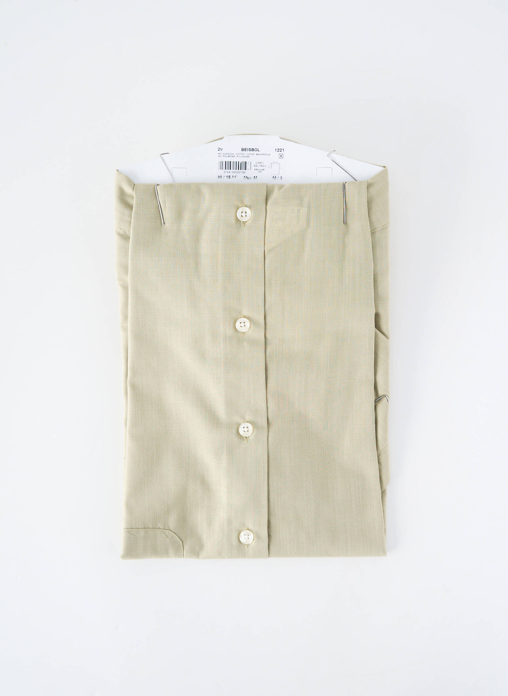 Chemise manches courtes poches vert DARIO BELTRAN homme
