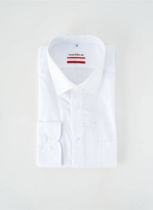 Chemise manches longues poches blanc MARVELIS homme