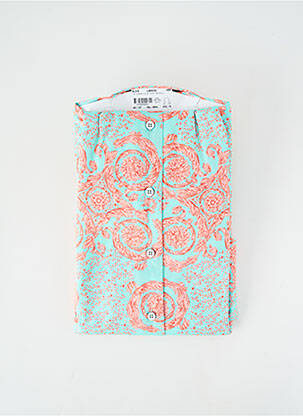 Chemise manches longues imprimé fantaisie bleu DARIO BELTRAN homme