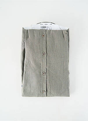 Chemise manches longues coupe droite vert DARIO BELTRAN homme