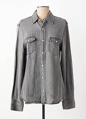 Chemisier coupe cintrée manches longues gris ORFEO femme