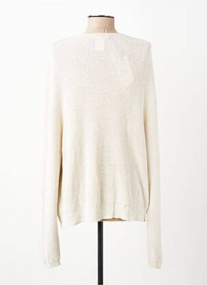 Gilet manches longues resserrée sur le bas beige SIGNE NATURE femme