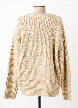 Pull tissage chiné manches longues beige ARTLOVE femme