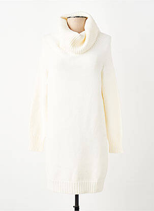Robe pull stretch manches longues beige CARTA LIBERA femme