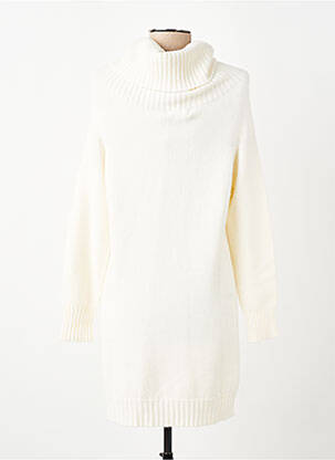 Robe pull stretch manches longues beige CARTA LIBERA femme