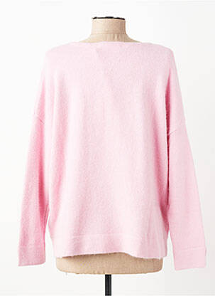 Pull coupe cintrée manches longues rose ORFEO femme