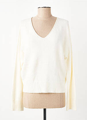 Pull stretch manches longues beige CARTA LIBERA femme