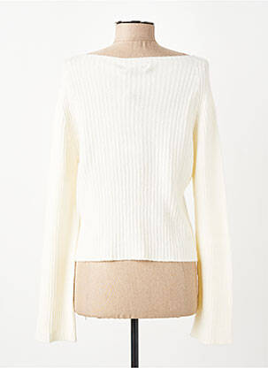 Pull col bateau manches longues beige CARTA LIBERA femme