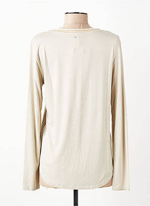 T-shirt manches longues manches longues beige ANDAM femme