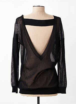 Pull col bateau manches longues noir COP COPINE femme