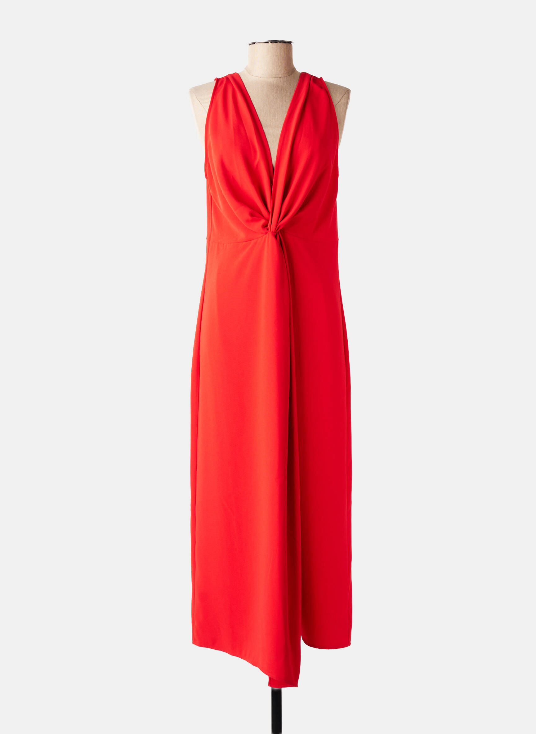 Robe longue sans manche sans manche rouge LOLA CASADEMUNT femme