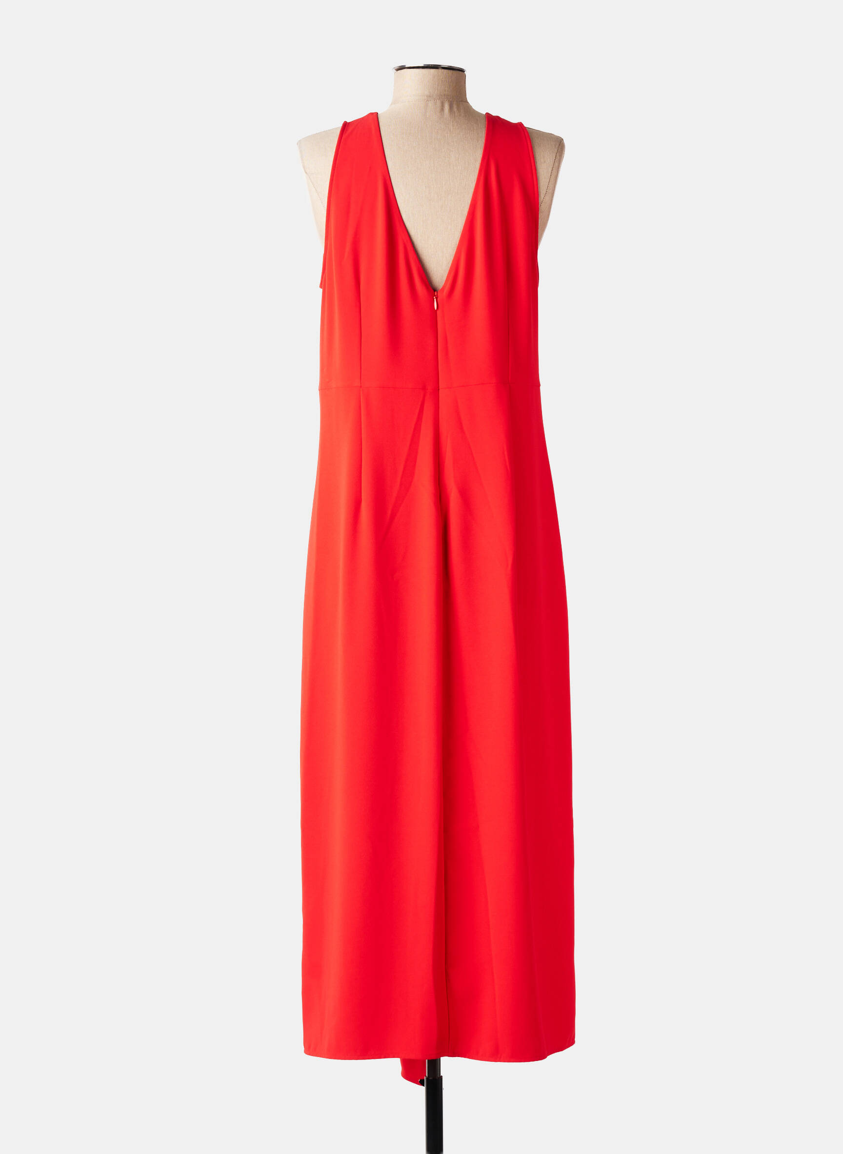 Robe longue sans manche sans manche rouge LOLA CASADEMUNT femme