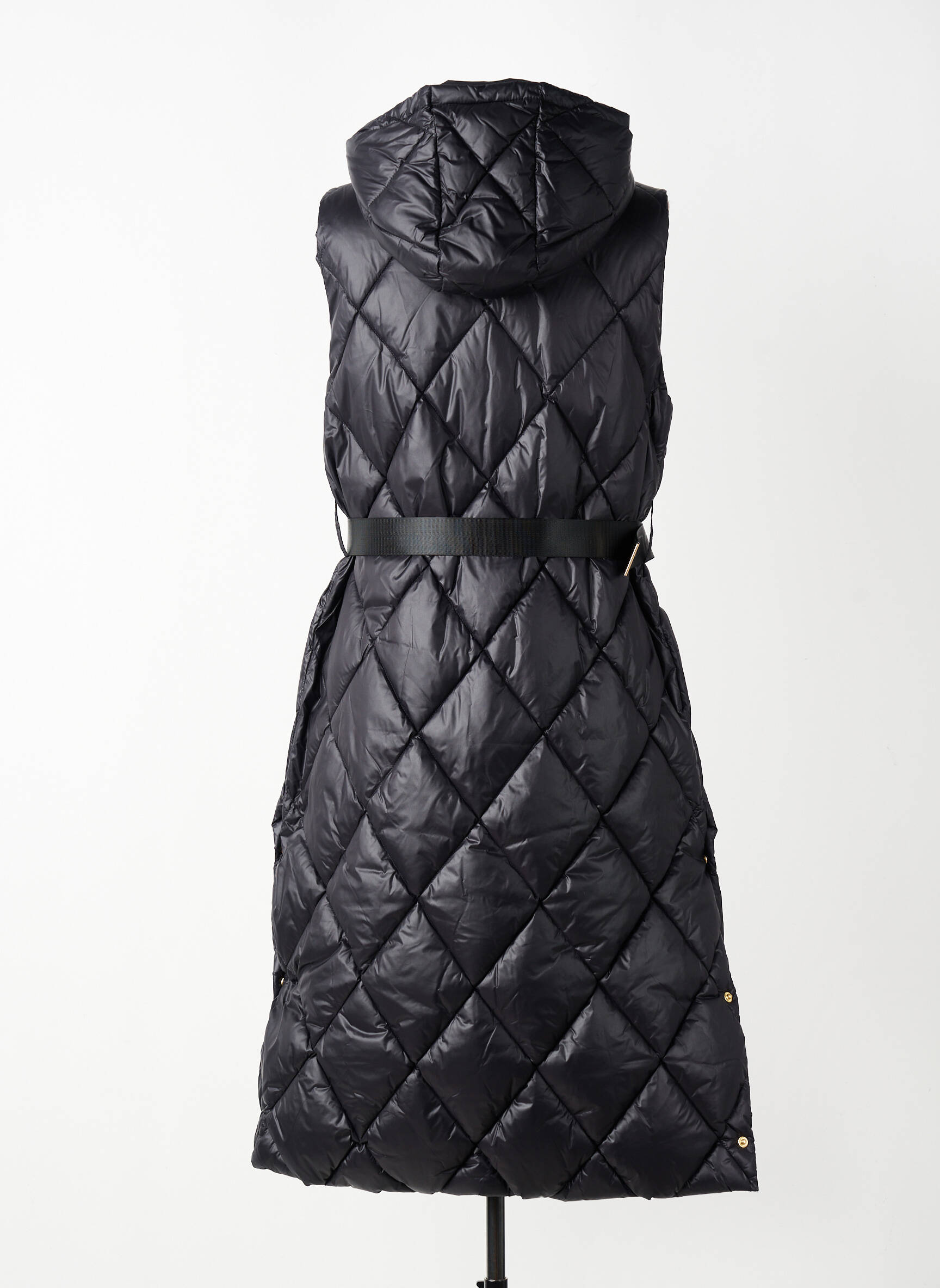 Doudoune poches a capuche noir LOLA CASADEMUNT femme