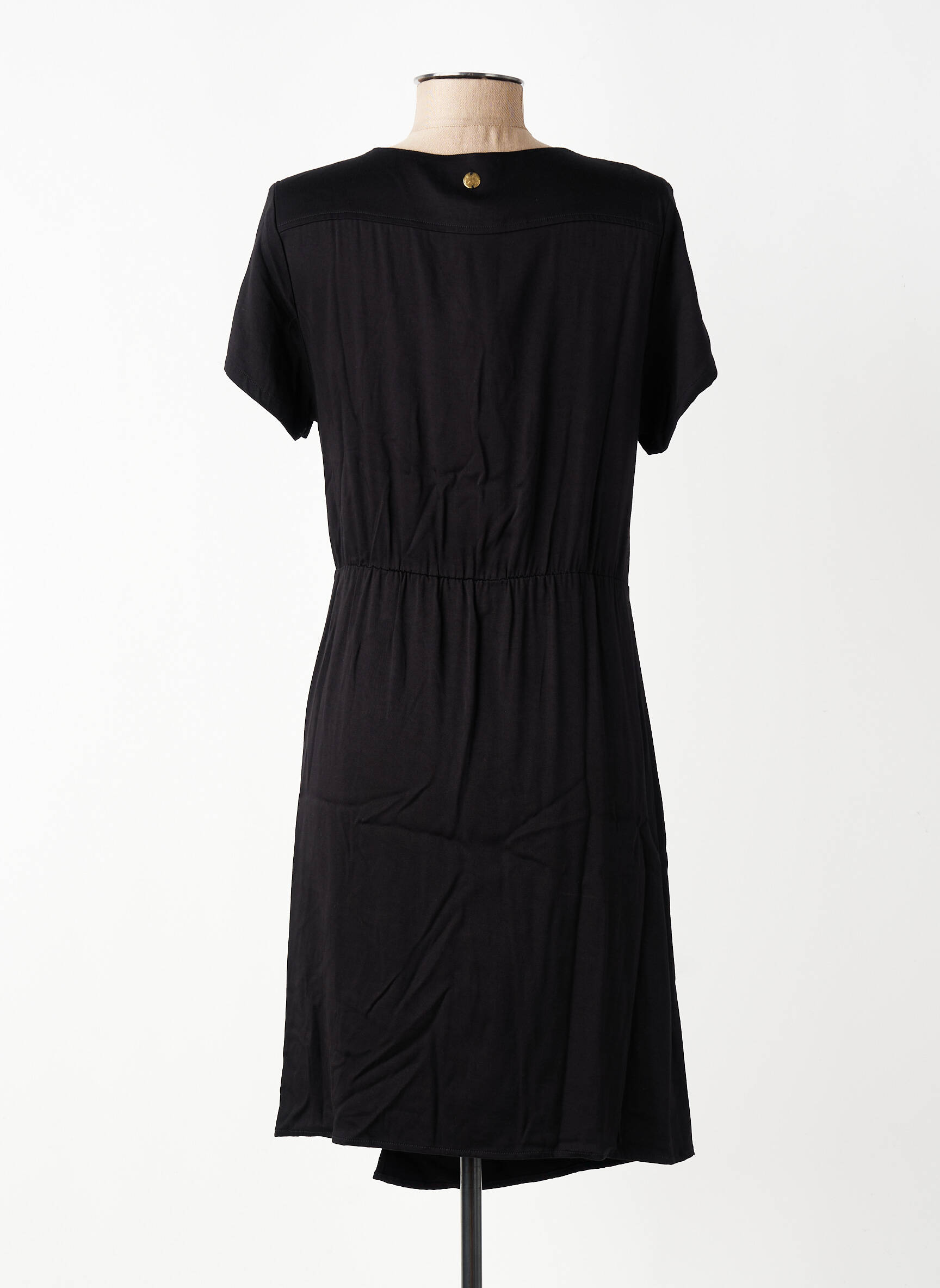 Robe courte manches courtes manches courtes noir LOLA ESPELETA femme