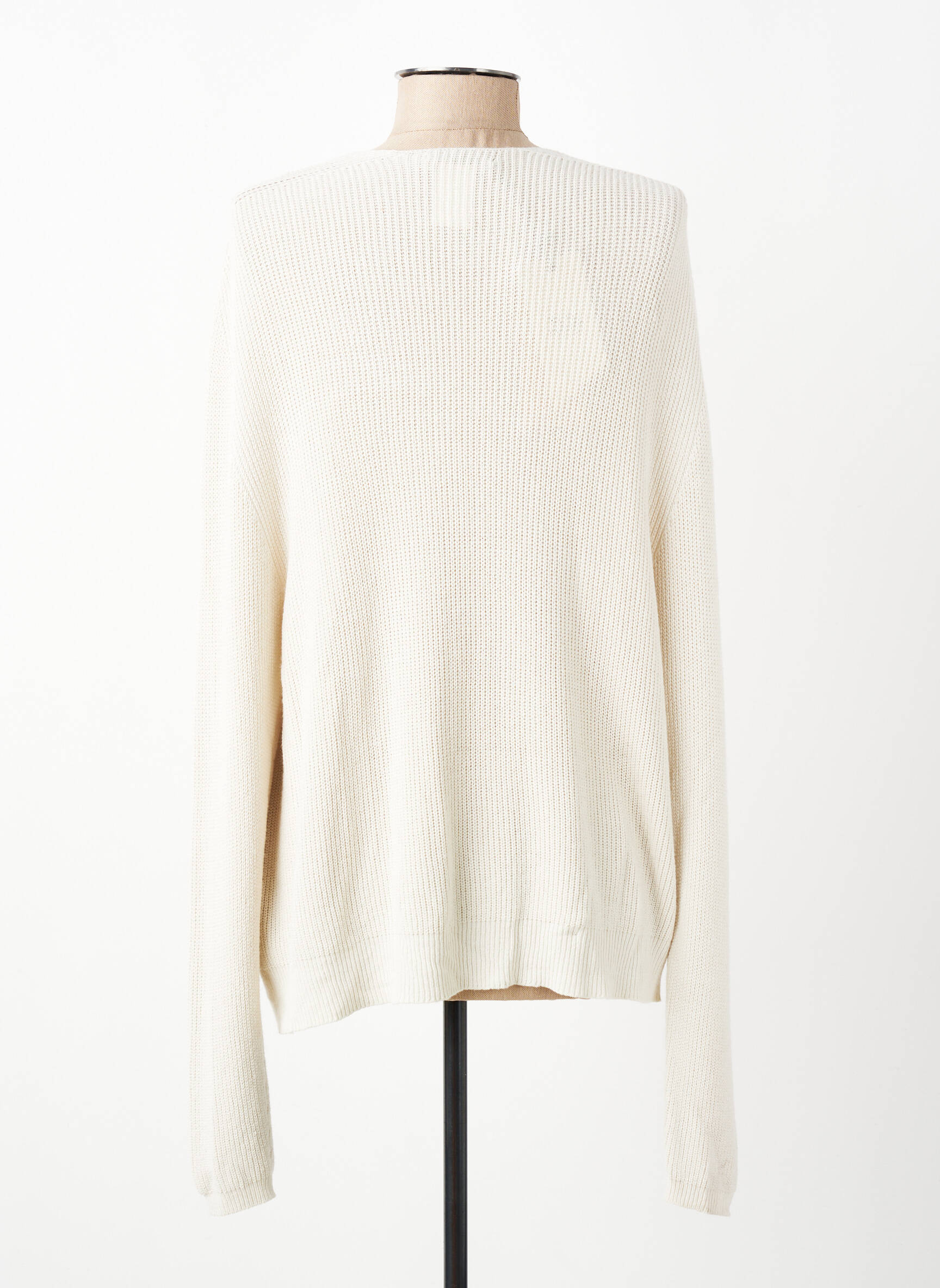 Gilet manches longues resserrée sur le bas beige SIGNE NATURE femme