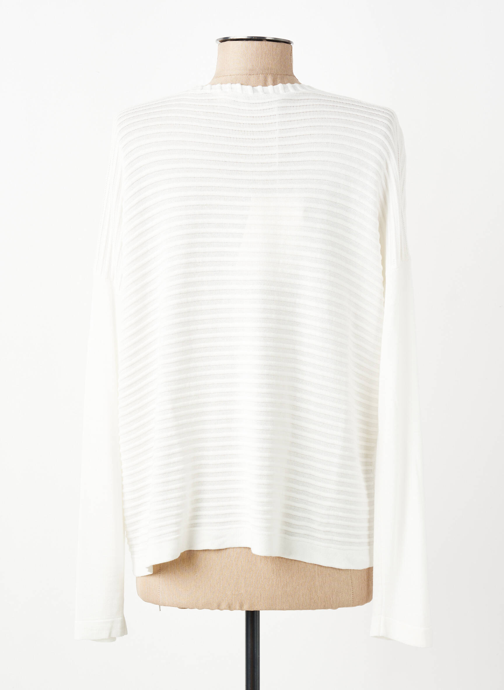 Gilet manches longues stretch beige LA FEE MARABOUTEE femme