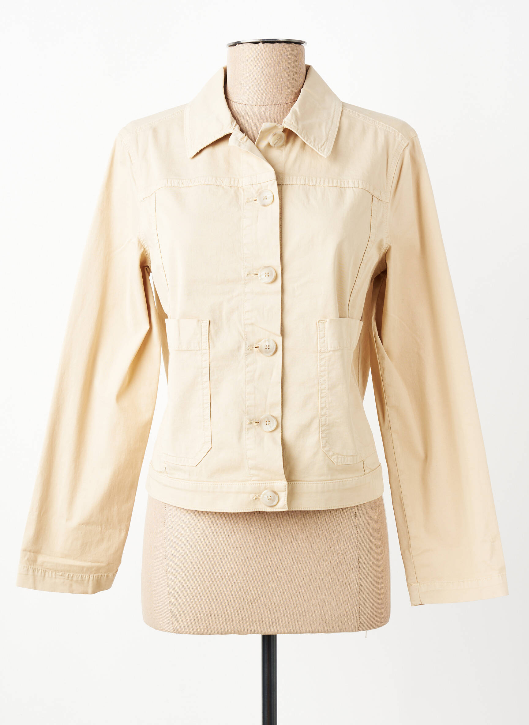 Veste casual poches beige SIGNE NATURE femme
