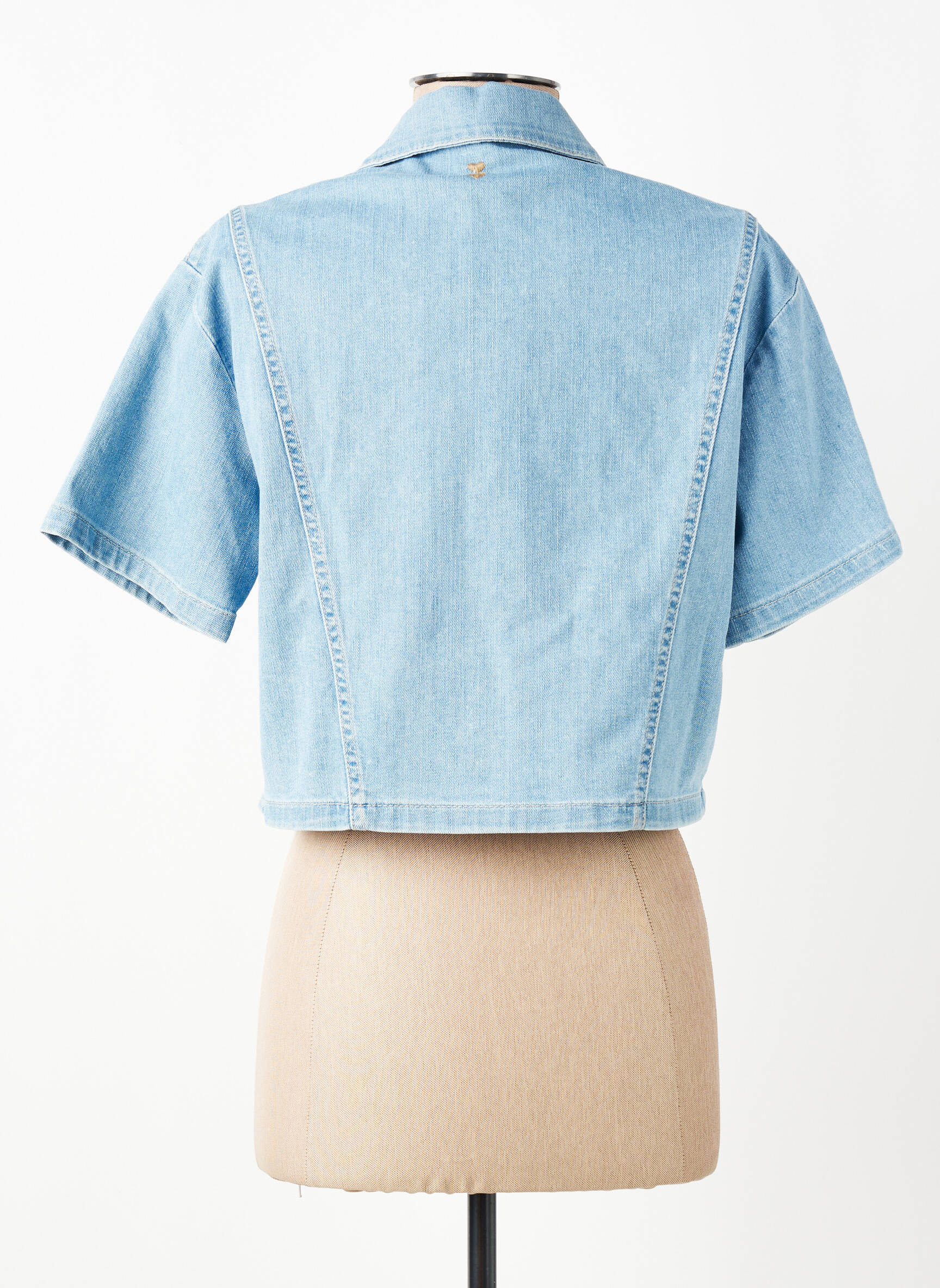 Veste casual coupe droite bleu PLEASE femme