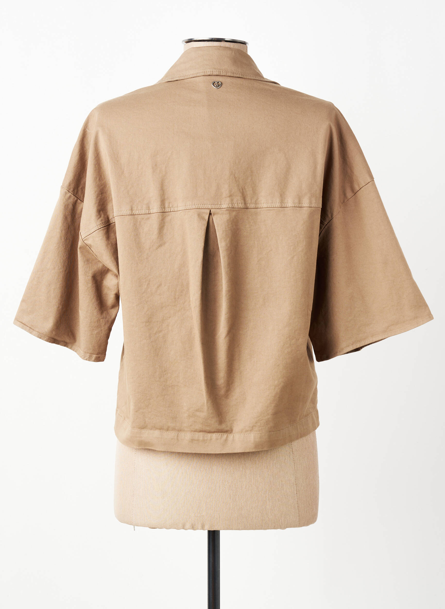 Veste casual coupe droite marron PLEASE femme