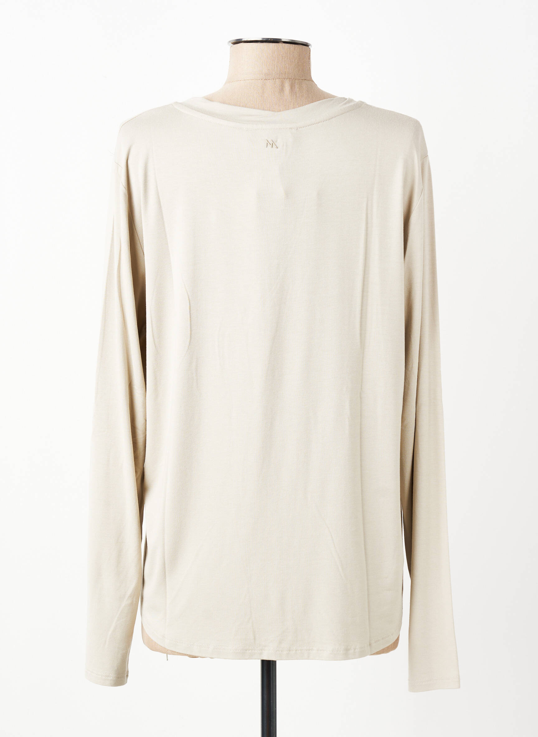 T-shirt manches longues manches longues beige ANDAM femme