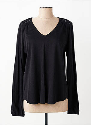 T-shirt manches longues manches longues noir ANDAM femme
