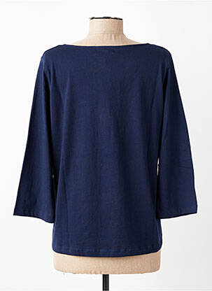 T-shirt manches 3/4 manches 3/4 bleu YERSE femme