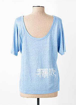 T-shirt sérigraphie floquée manches courtes bleu COP COPINE femme