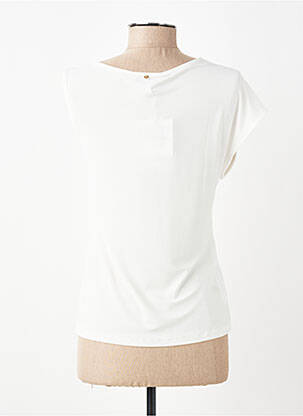 Top stretch manches courtes blanc ANDAM femme