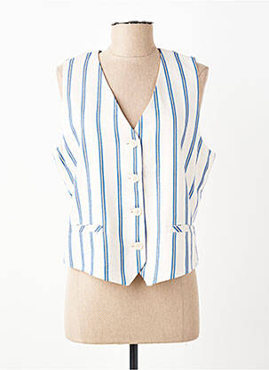 Gilet sans manche doublure beige ANDAM femme